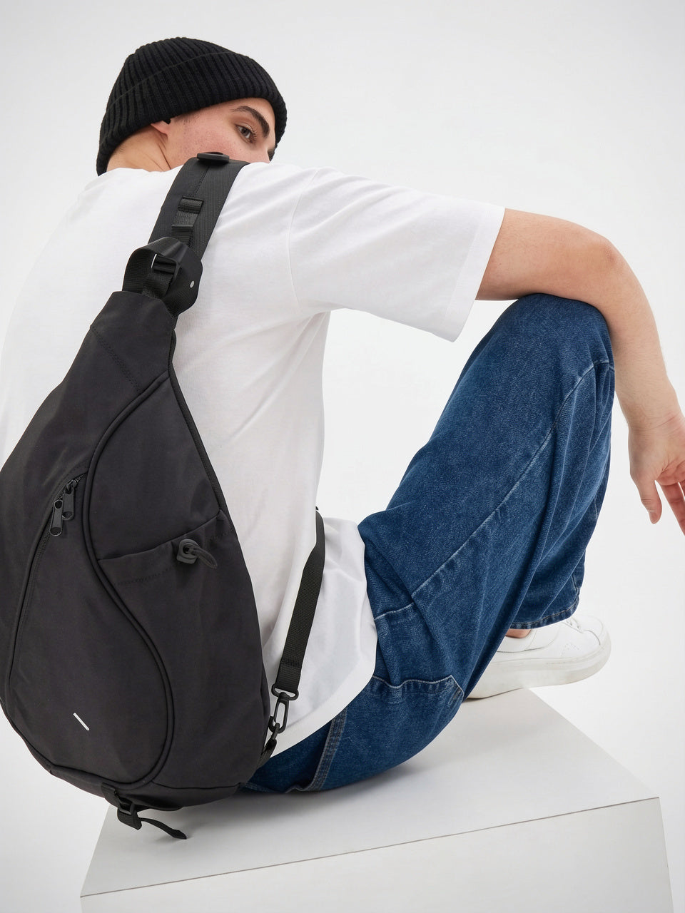 Grande Capacité Homme Bandoulière Poches Sacoche - 3