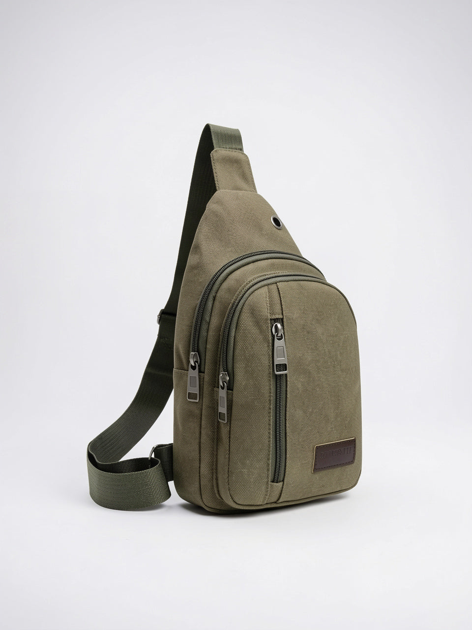 Petit Sac à Dos en Toile Zippée Bandoulière - 11