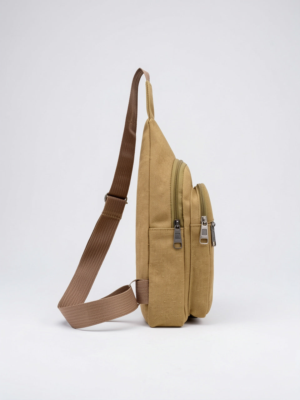 Petit Sac à Dos en Toile Zippée Bandoulière - 6