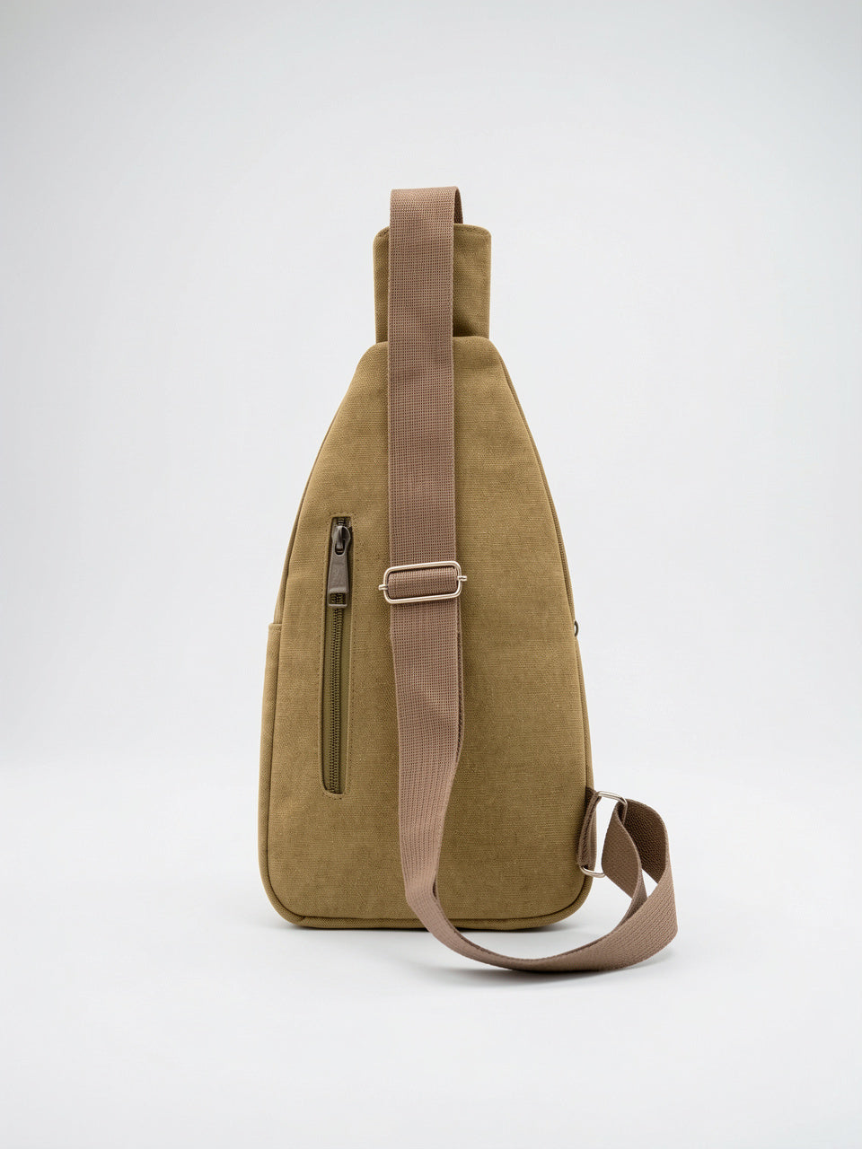 Petit Sac à Dos en Toile Zippée Bandoulière - 7