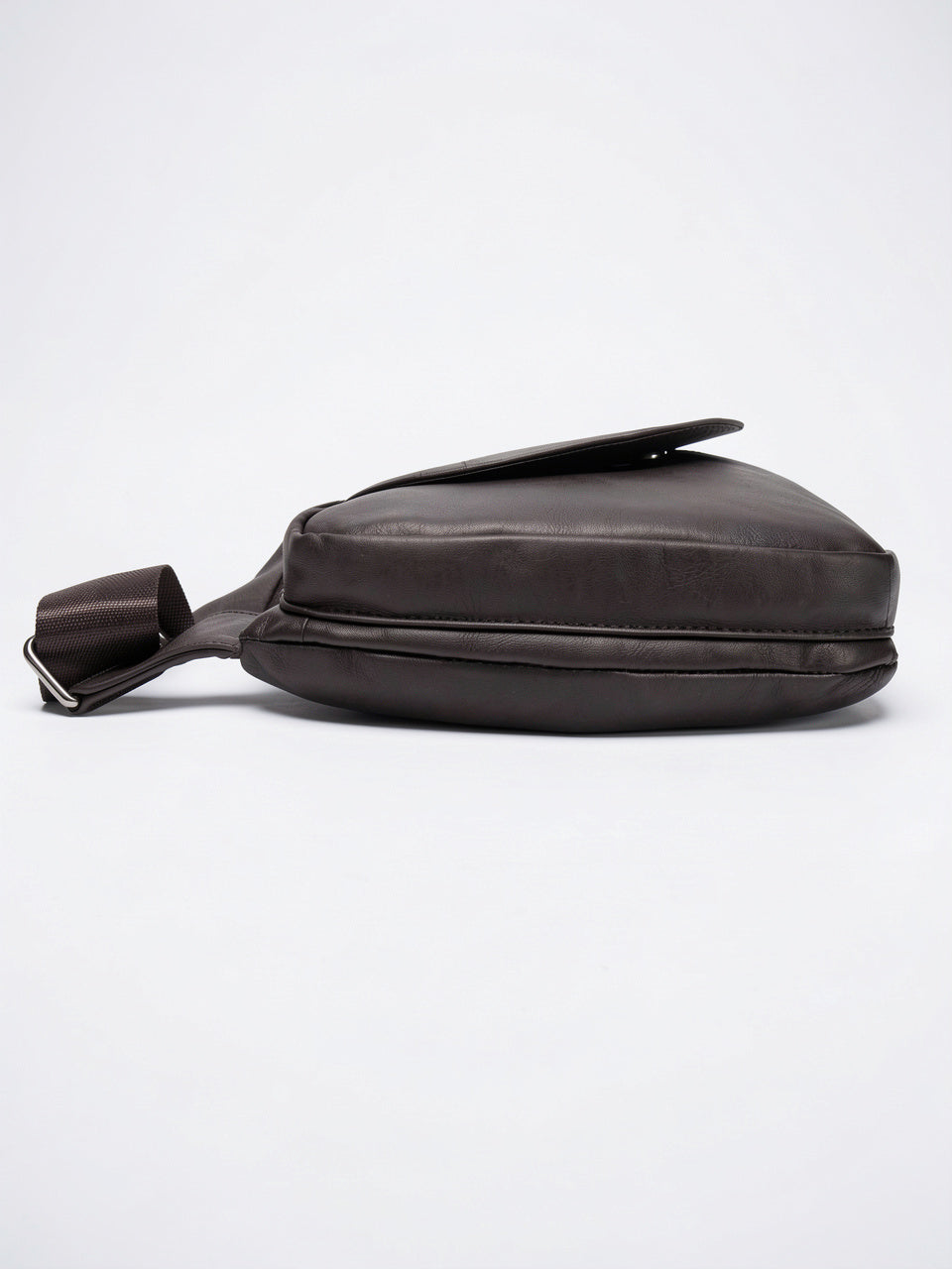 Petite Sacoche Bandoulière en Cuir Homme Zippée Compacte - 7