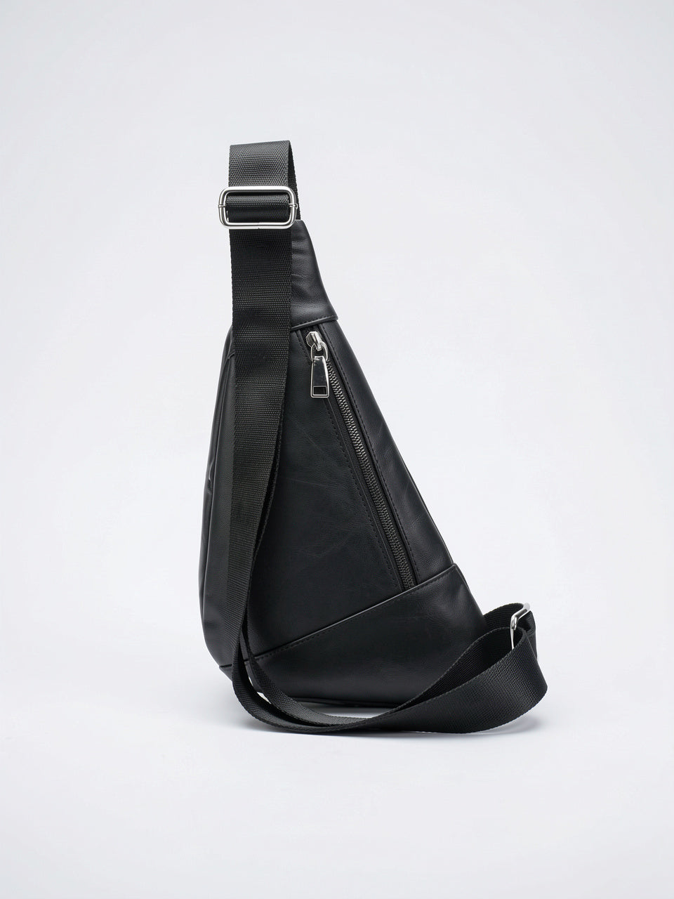 Petite Sacoche Bandoulière en Cuir Homme Zippée Compacte - 9