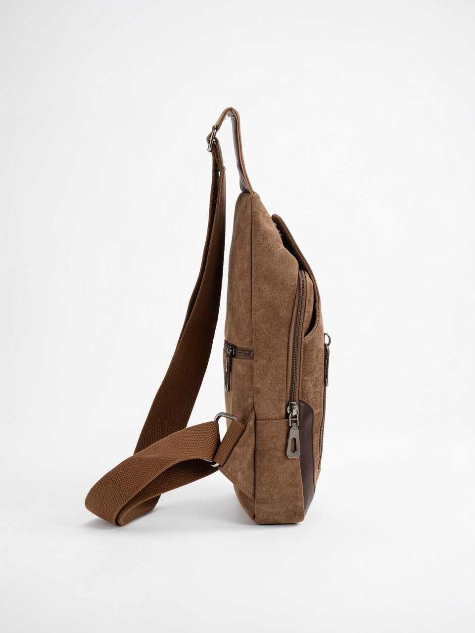 Petite Sacoche en Toile Bandoulière Zippée pour Homme - 9