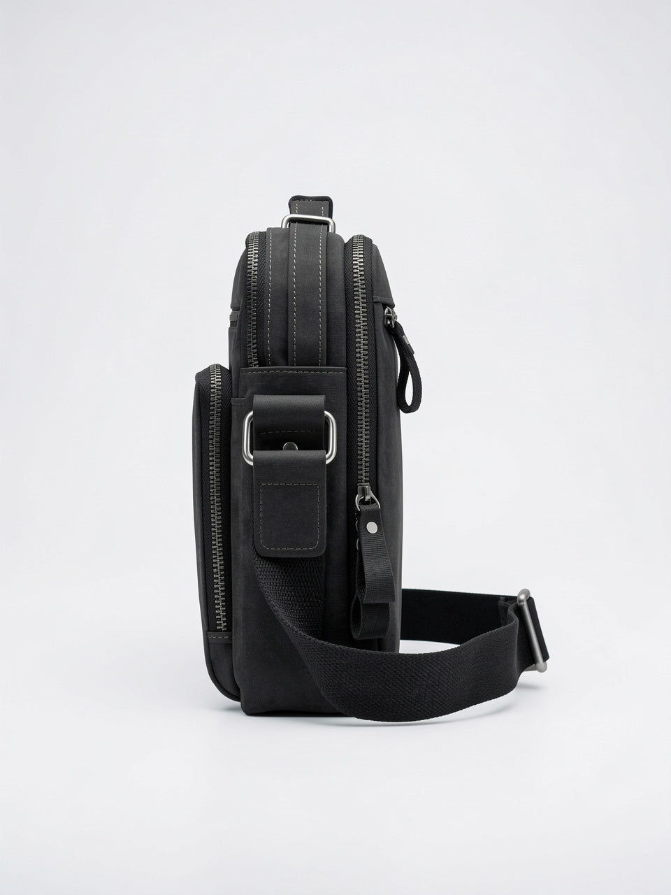 Sac Bandoulière pour Homme Poches en Véritable Cuir - 14
