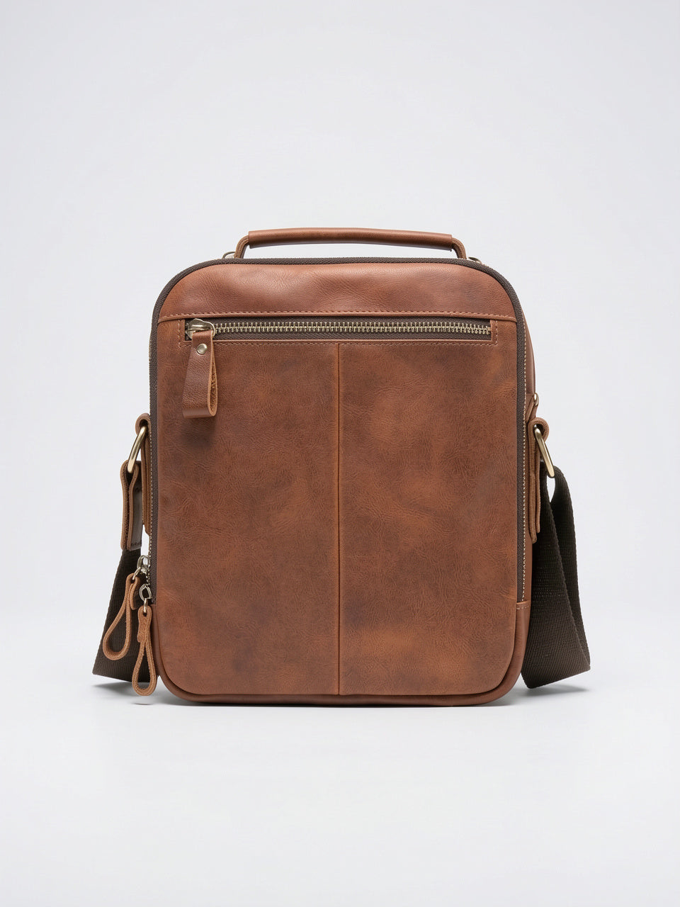 Sac Bandoulière pour Homme Poches en Véritable Cuir - 17