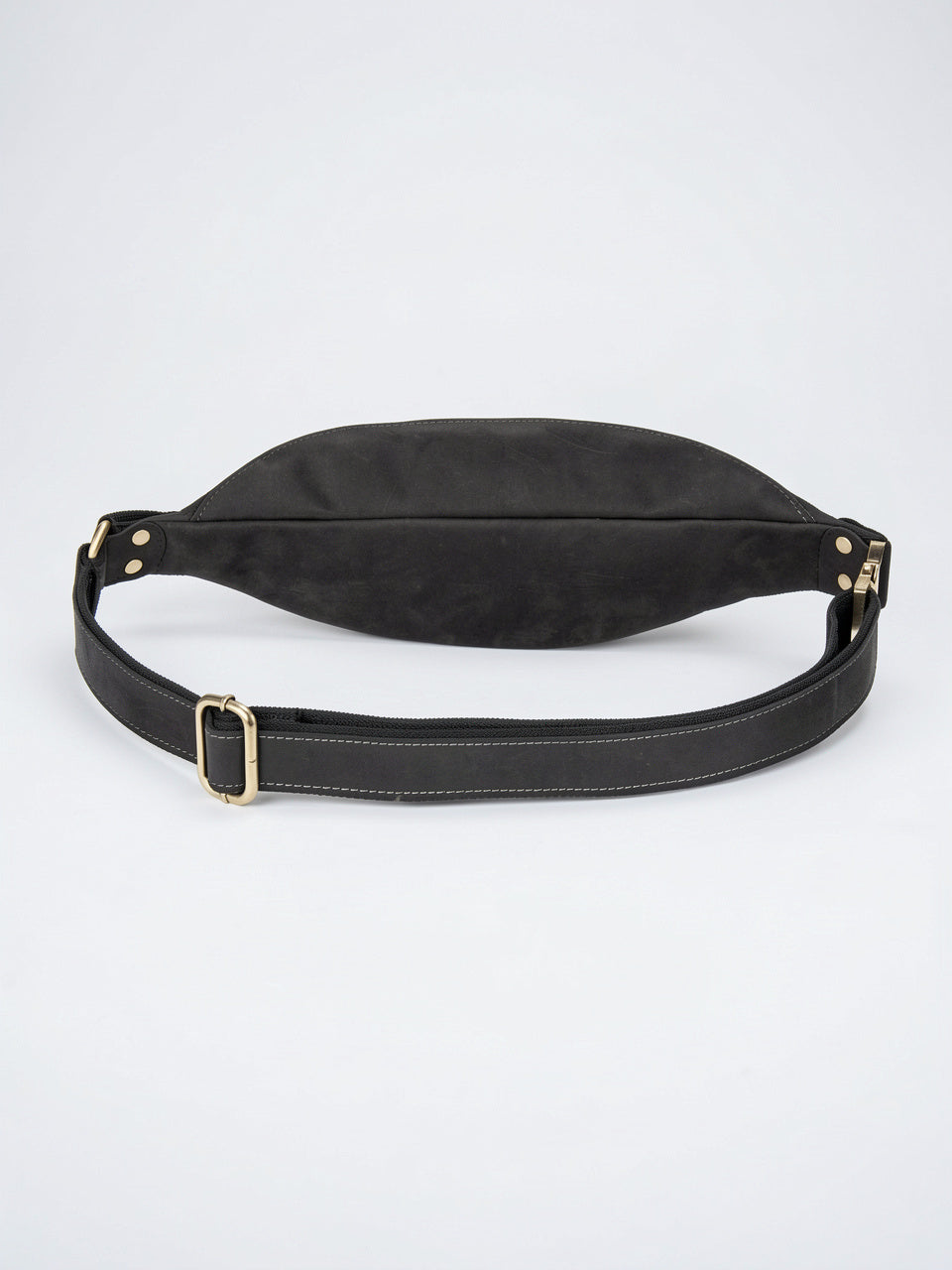 Sacoche Banane Homme en Cuir Zippée Compacte Poitrine - 7