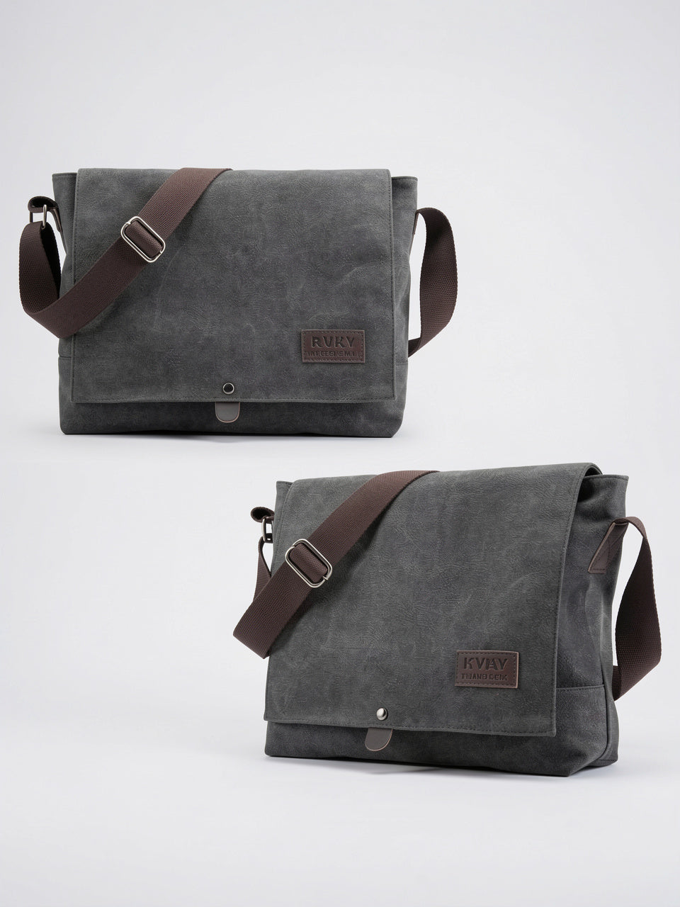 Sacoche Bandoulière Canvas Homme Poches Zippée Quotidien Rabat - 20