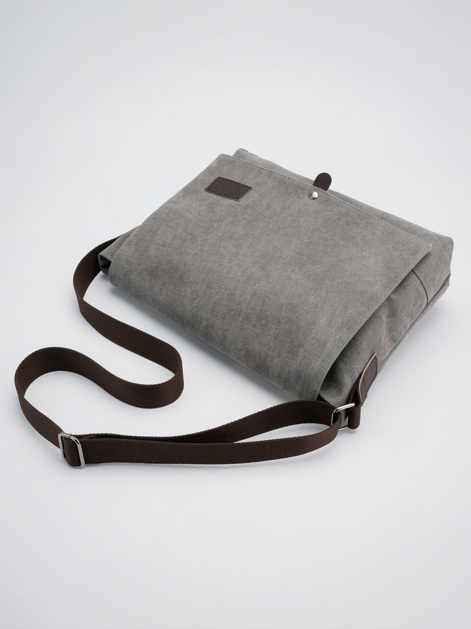 Sacoche Bandoulière Canvas Homme Poches Zippée Quotidien Rabat - 5