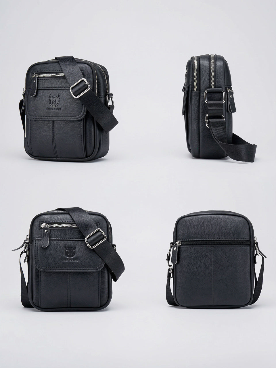 Sacoche Bandoulière Croisée Homme Cuir Pratique Compacte - 7
