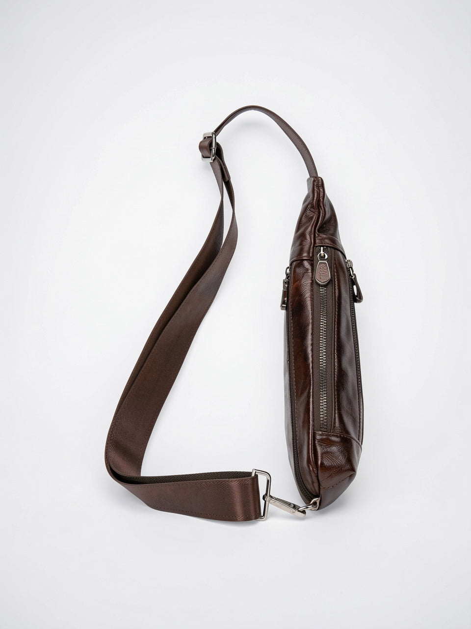 Sacoche Bandoulière en Cuir Homme Urbaine Sling Réglable - 10