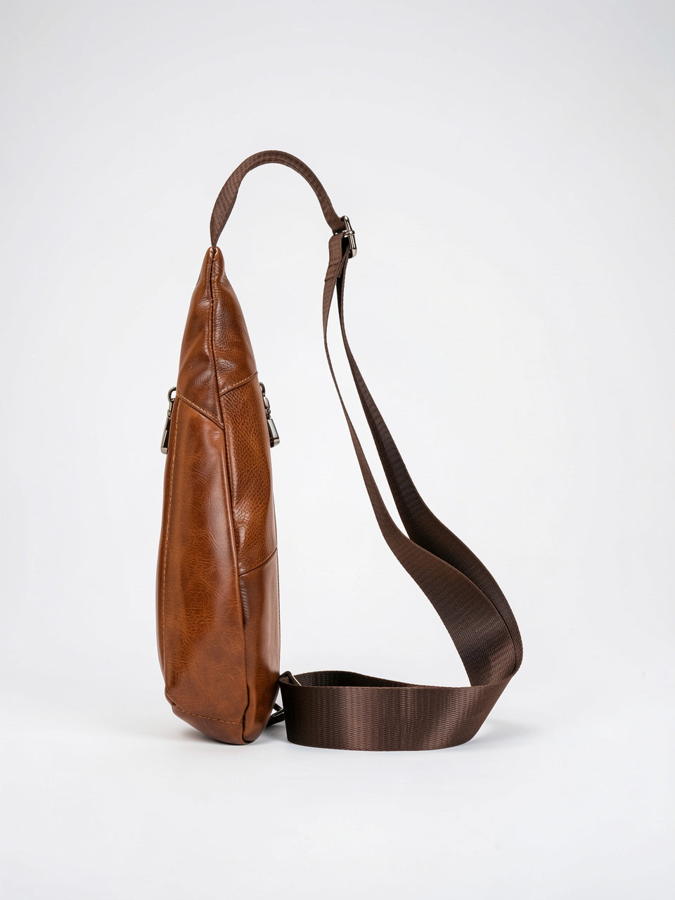Sacoche Bandoulière en Cuir Homme Urbaine Sling Réglable - 15