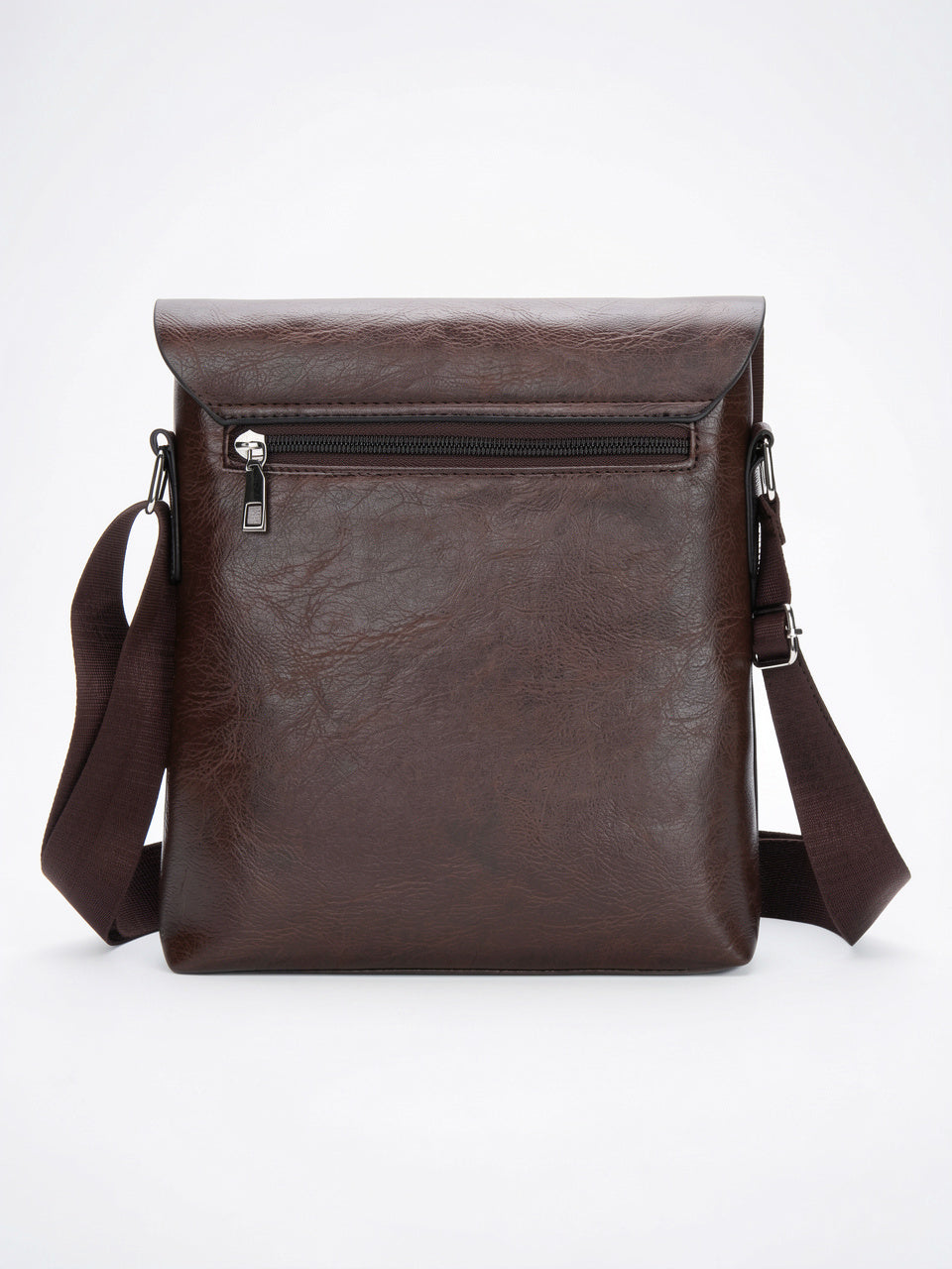 Sacoche Bandoulière Homme Cuir Confortable Souple Rabat Mensager - 7