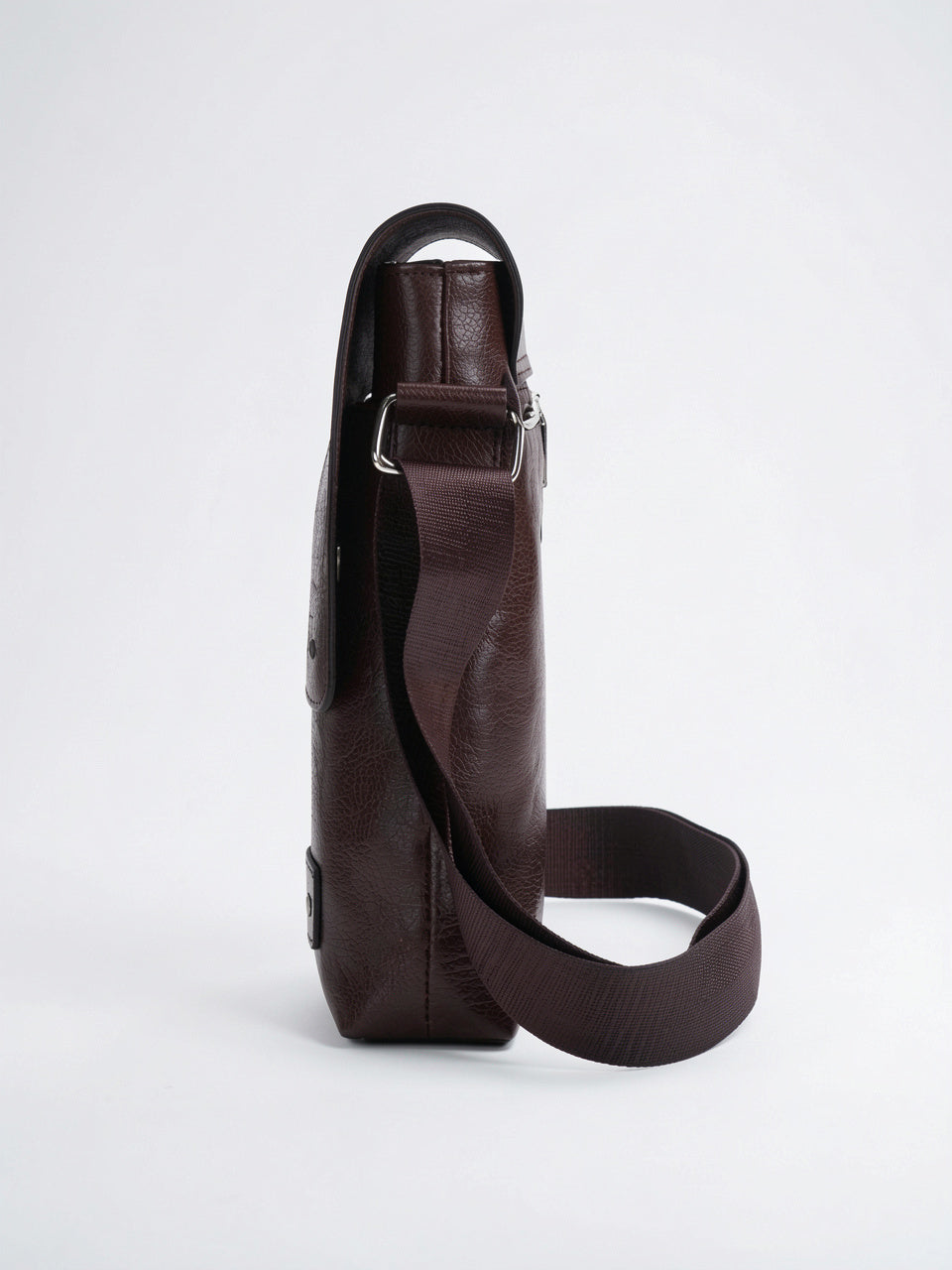 Sacoche Bandoulière Homme Cuir Confortable Souple Rabat Mensager - 8
