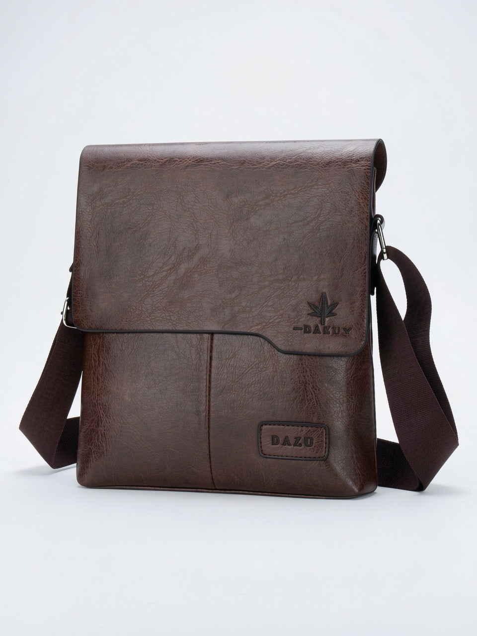 Sacoche Bandoulière Homme Cuir Confortable Souple Rabat Mensager - 9