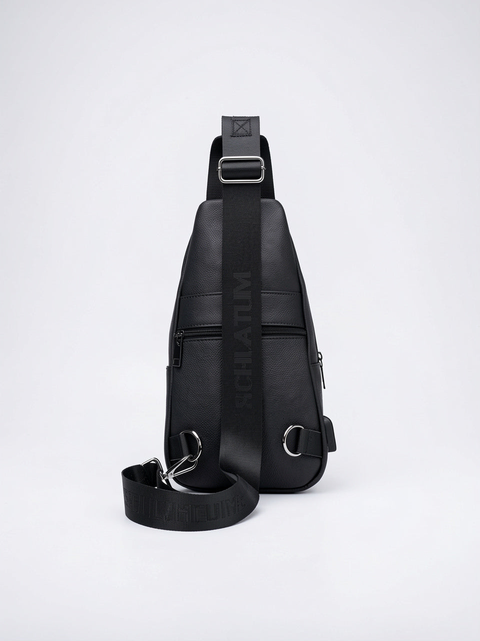 Sacoche Bandoulière Homme Cuir Croisée Zippée USB Port - 5