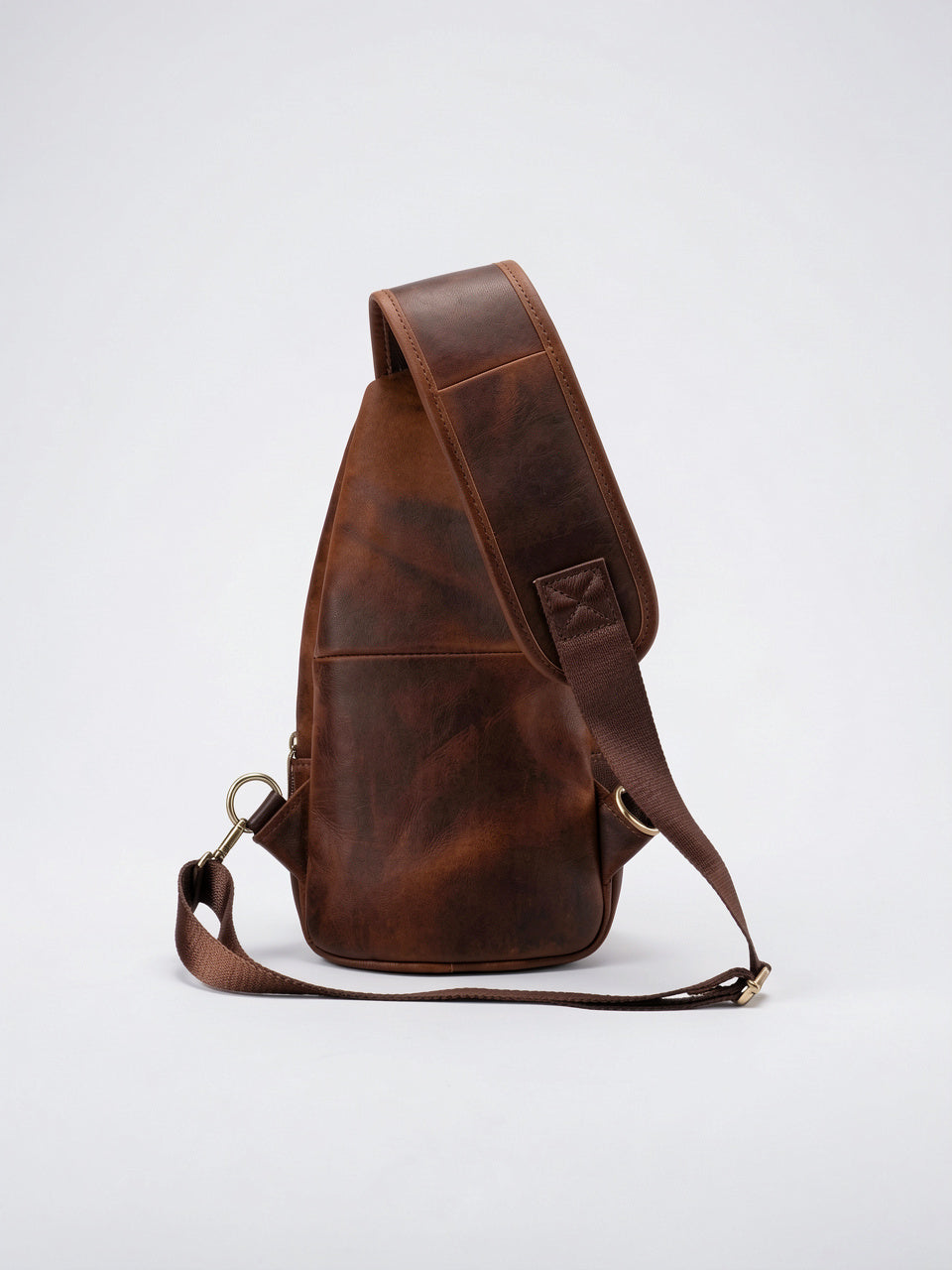 Sacoche Bandoulière Homme Cuir de Vache Zippée - 14
