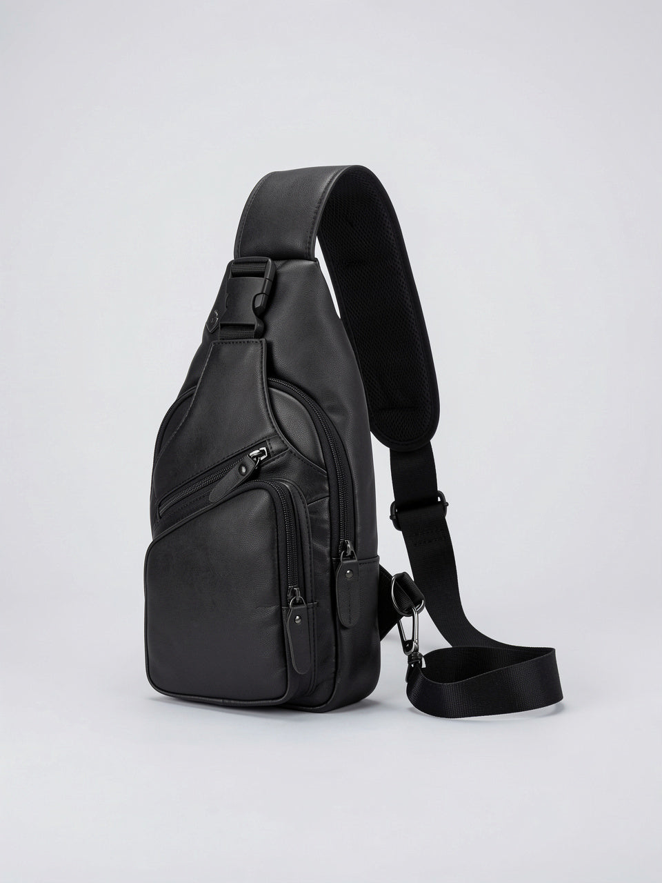 Sacoche Bandoulière Homme Cuir de Vache Zippée - 16