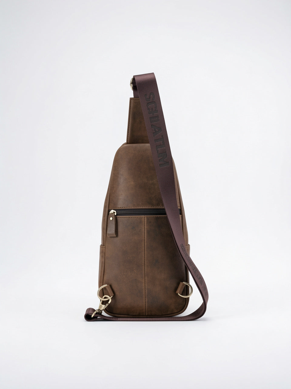 Sacoche Bandoulière Homme Cuir Durable Zippée Verticale Compacte - 5