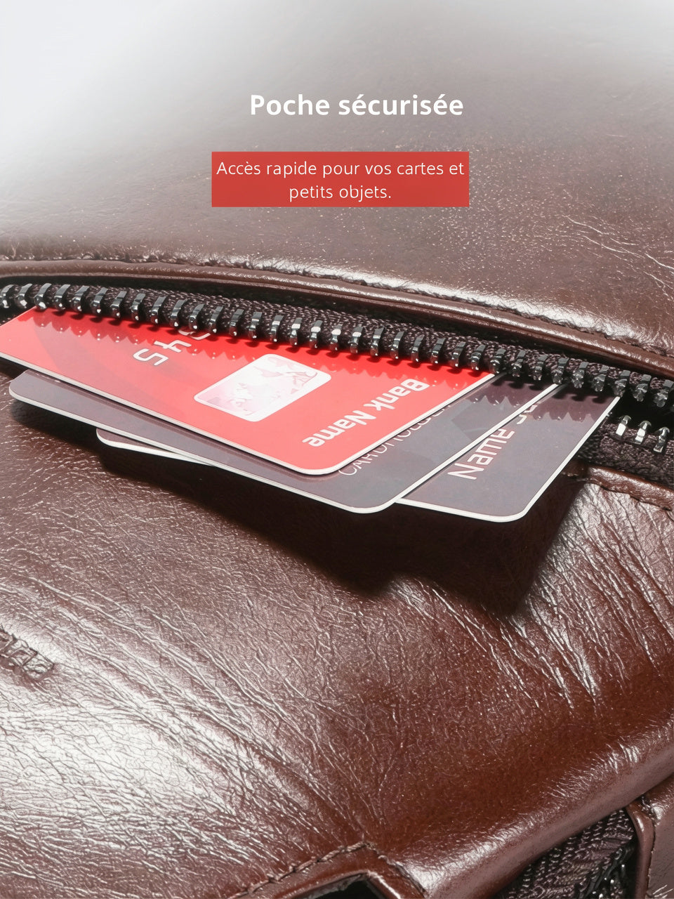 Sacoche Bandoulière Homme Cuir Grande Capacité Tablette Voyage - 7