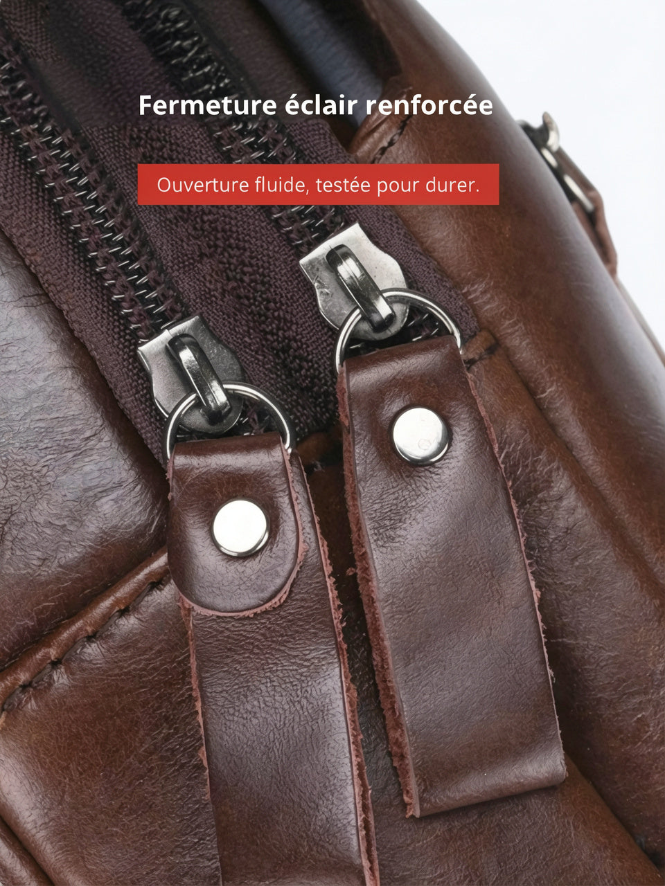 Sacoche Bandoulière Homme Cuir Grande Capacité Tablette Voyage - 9