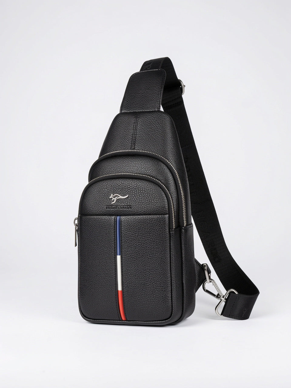 Sacoche Bandoulière Homme Cuir Vertical format Zippée Compacte - 17cm x 31.5cm x 8cm