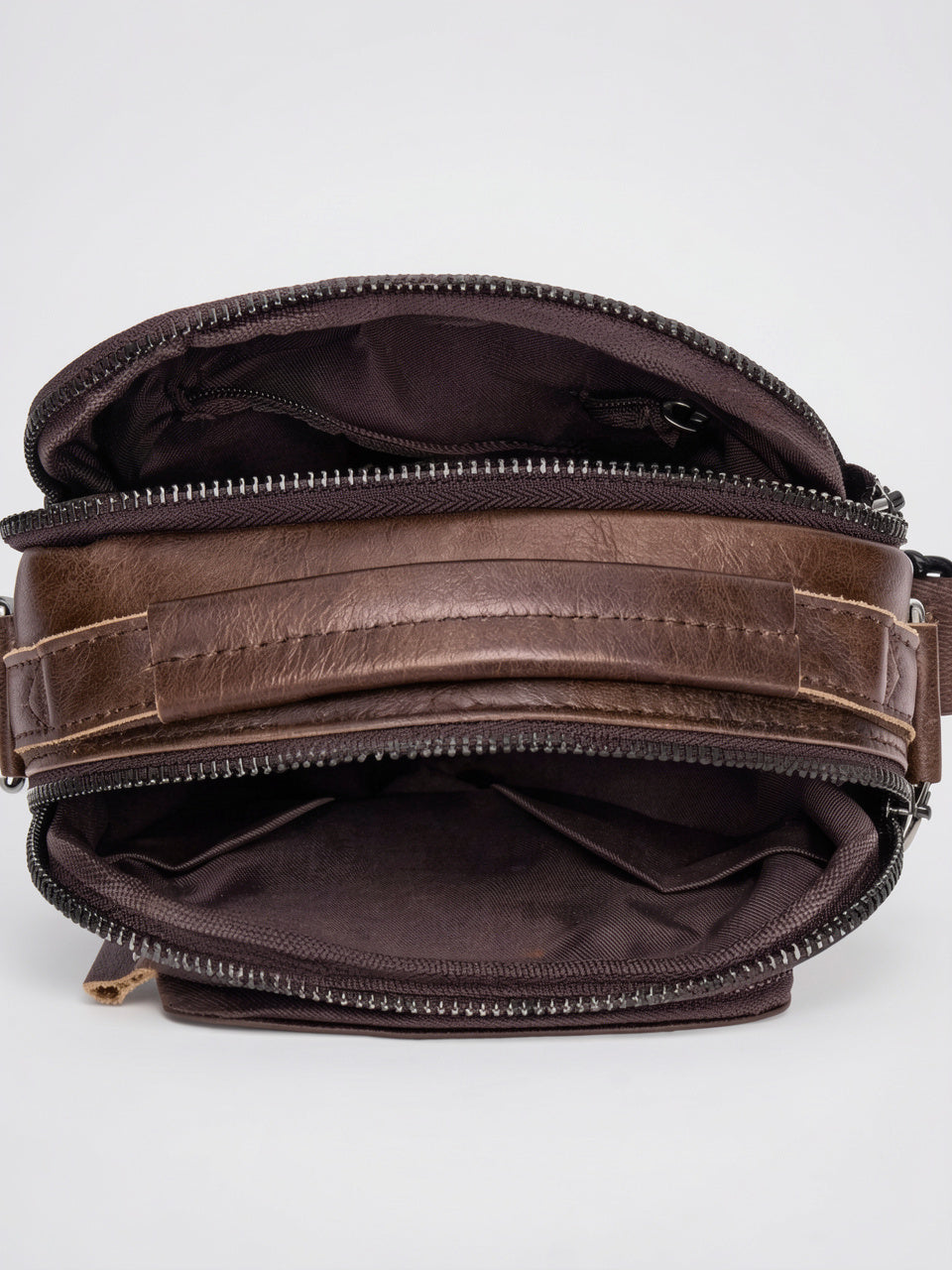 Sacoche Bandoulière Homme en Simili Cuir Pratique Zippée - 3