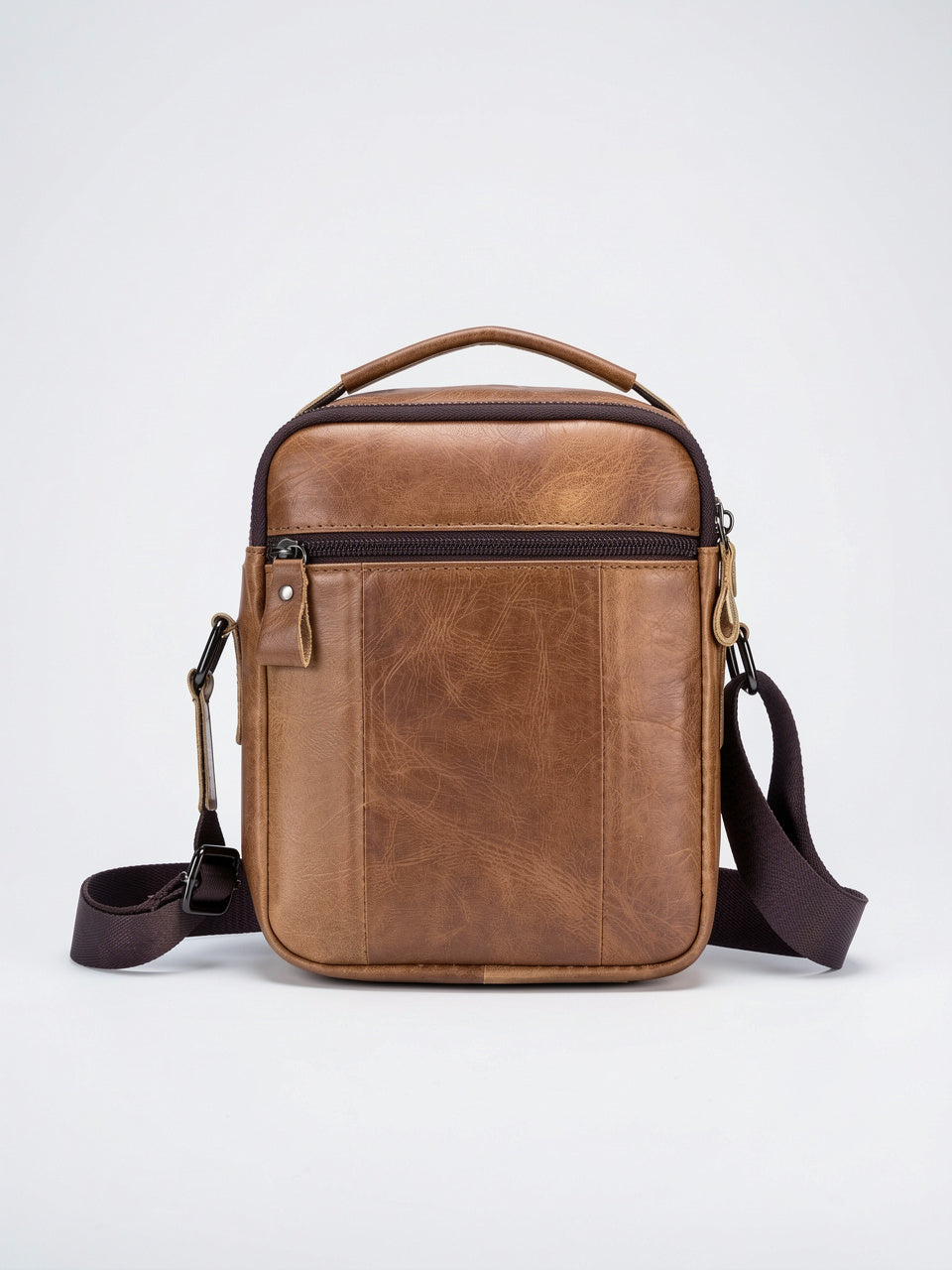 Sacoche Bandoulière Homme en Simili Cuir Pratique Zippée - 9