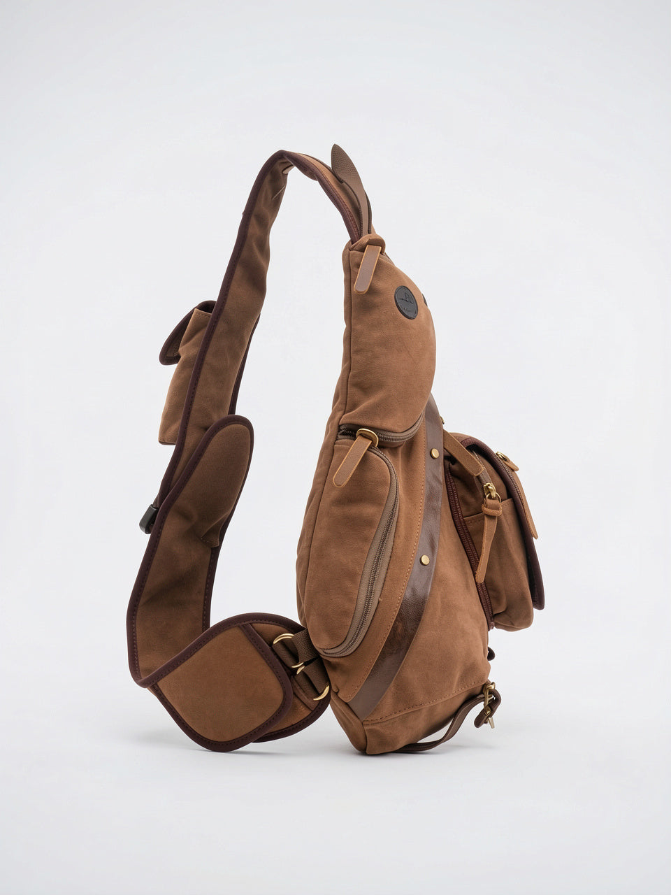 Sacoche Bandoulière Homme Randonnée Fonctionnelle Robuste Zippée Nylon - 8