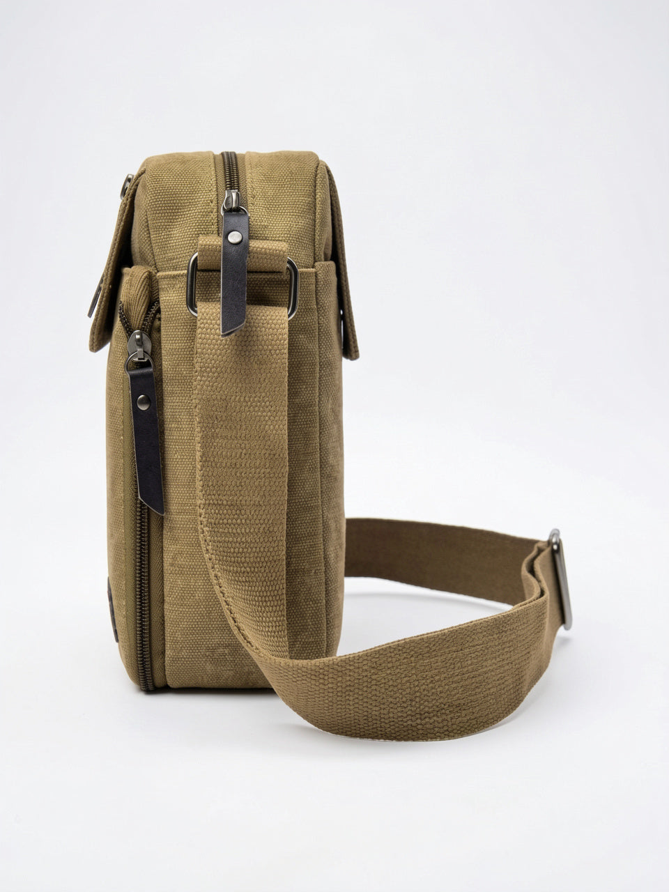 Sacoche Bandoulière Homme Toile Petit Budget Résistante Pratique - 6