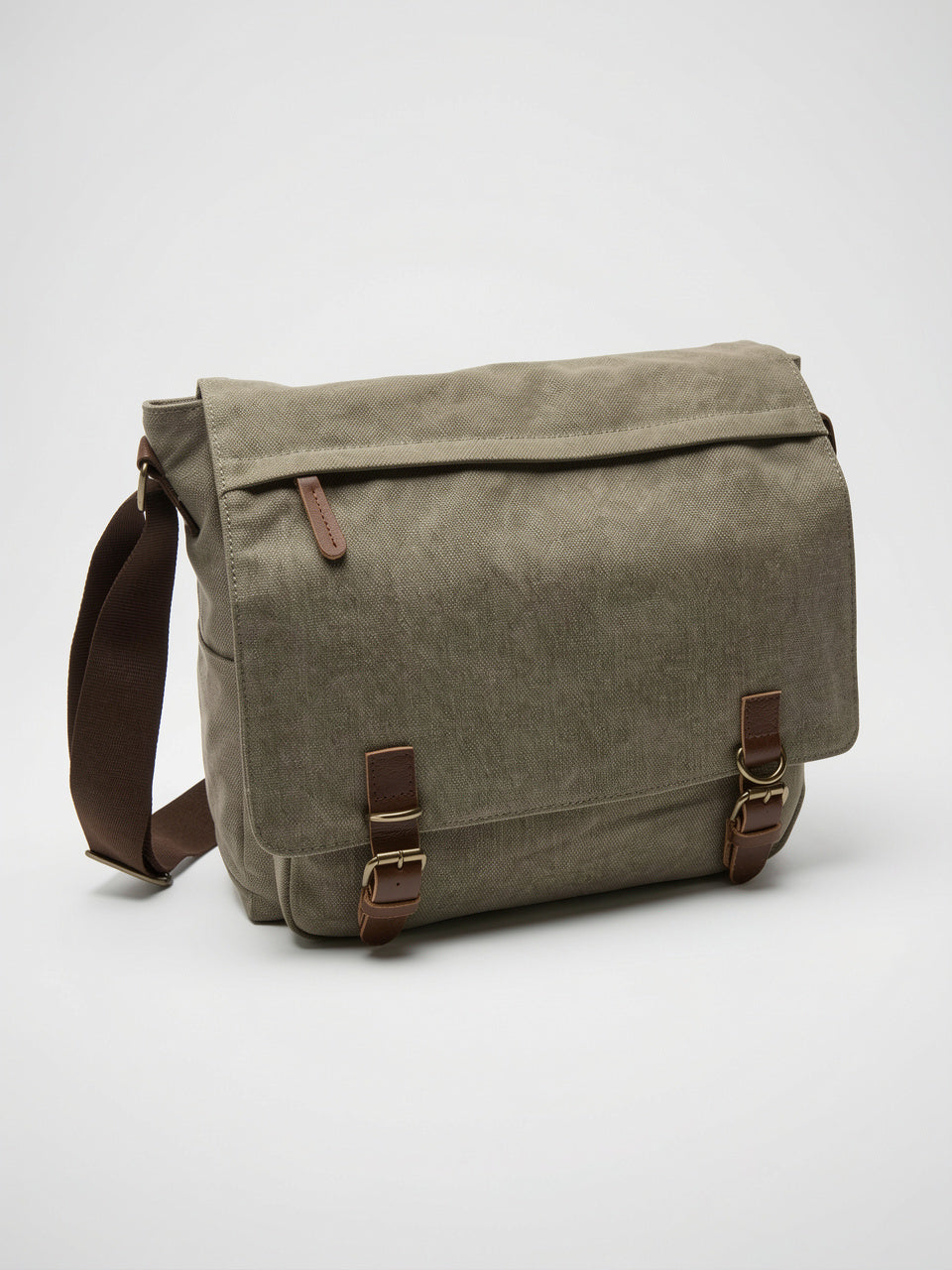 Sacoche Canvas Homme Laptop Bandoulière Poches Quotidien Travail - 16