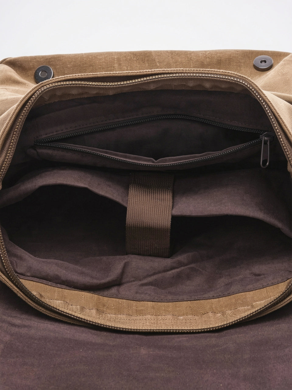 Sacoche Canvas Homme Laptop Bandoulière Poches Quotidien Travail - 4