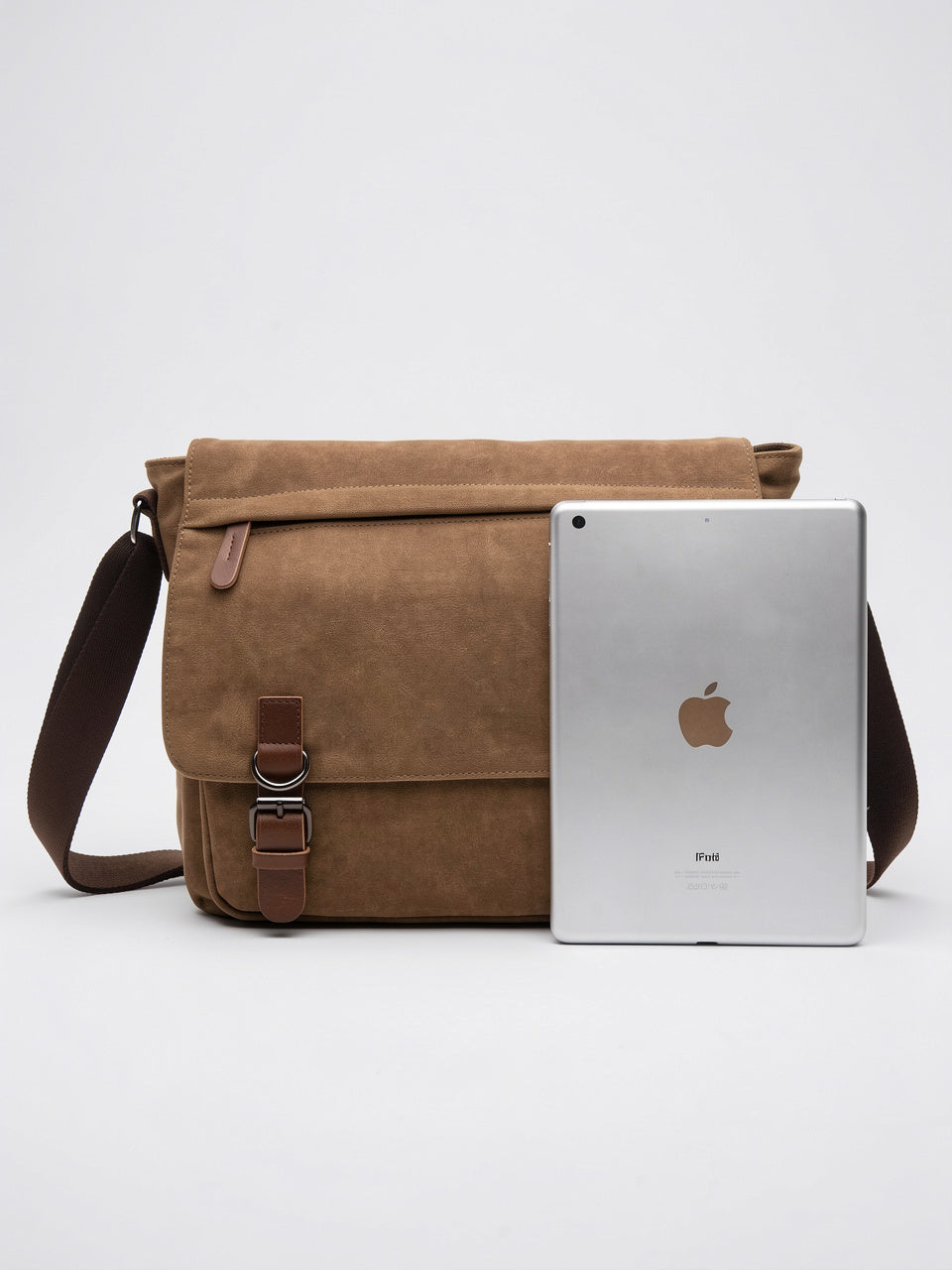 Sacoche Canvas Homme Laptop Bandoulière Poches Quotidien Travail - 7