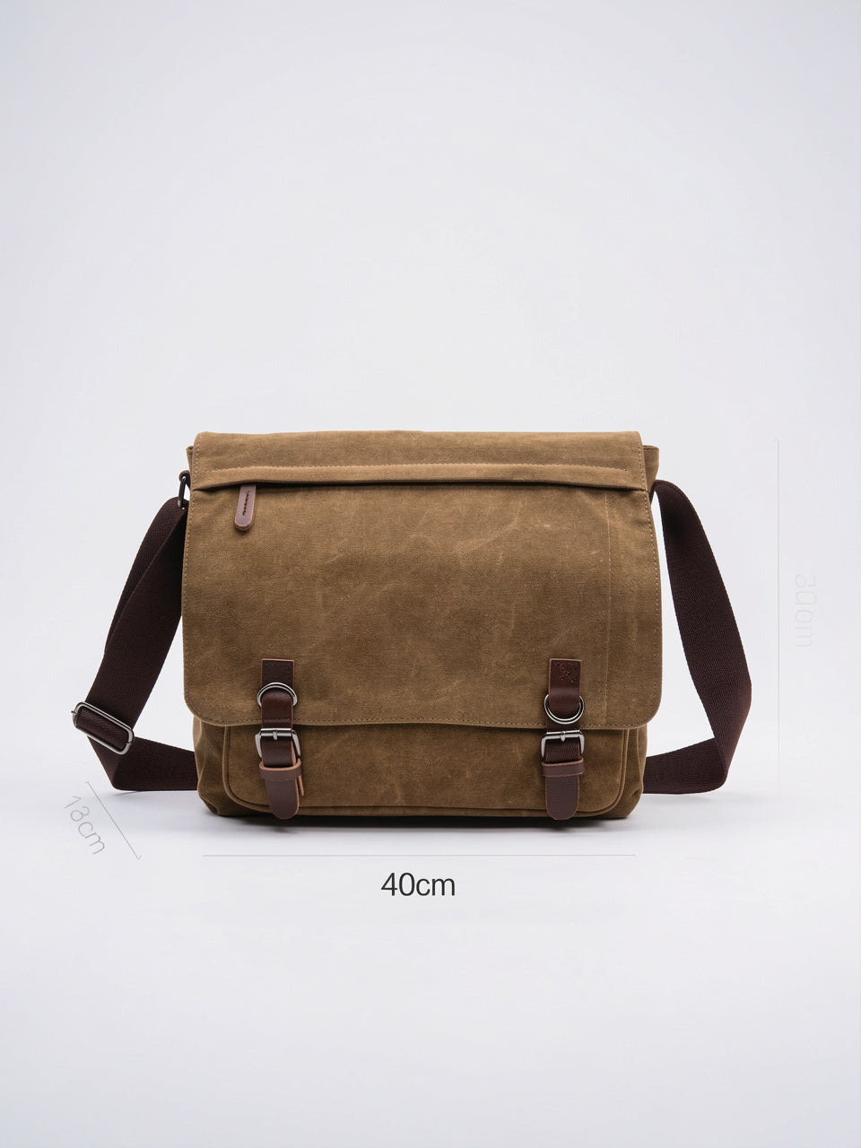 Sacoche Canvas Homme Laptop Bandoulière Poches Quotidien Travail - 8