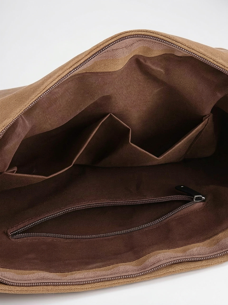Sacoche Canvas Homme Vintage Quotidien Rabat Zippée Bandoulière - 4