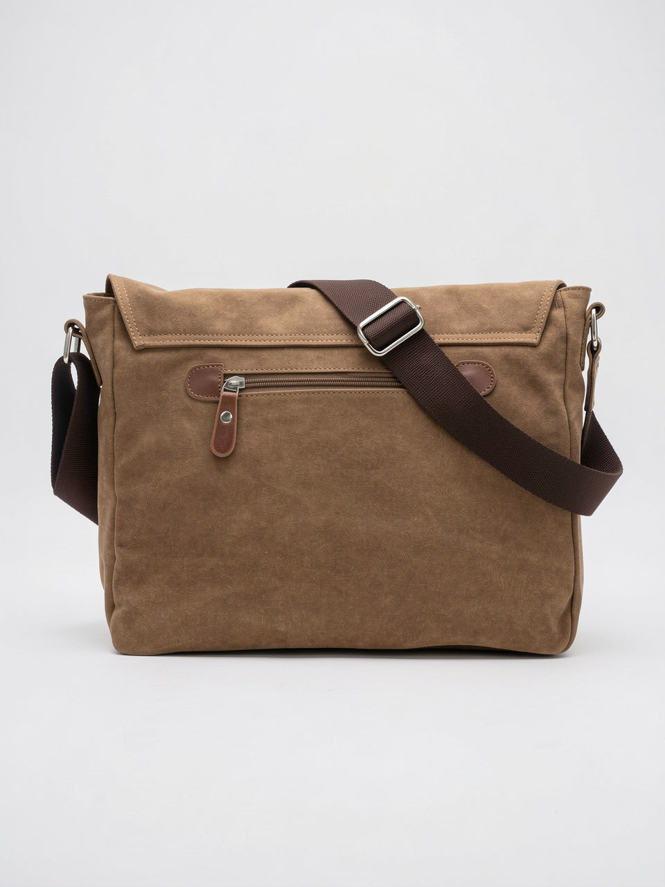 Sacoche Canvas Homme Vintage Quotidien Rabat Zippée Bandoulière - 6