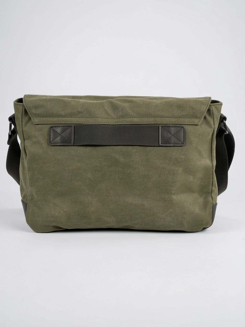 Sacoche Canvas Homme Vintage Travail Rabat Sangles Cuir - 5