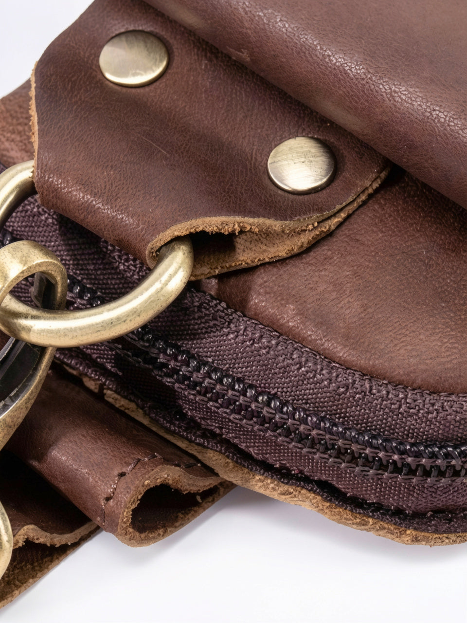 Sacoche Ceinture Cuir Homme Poche Téléphone - 6