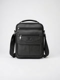 Sacoche Cuir Bandoulière Homme 2 Coloris Tablette - Noir