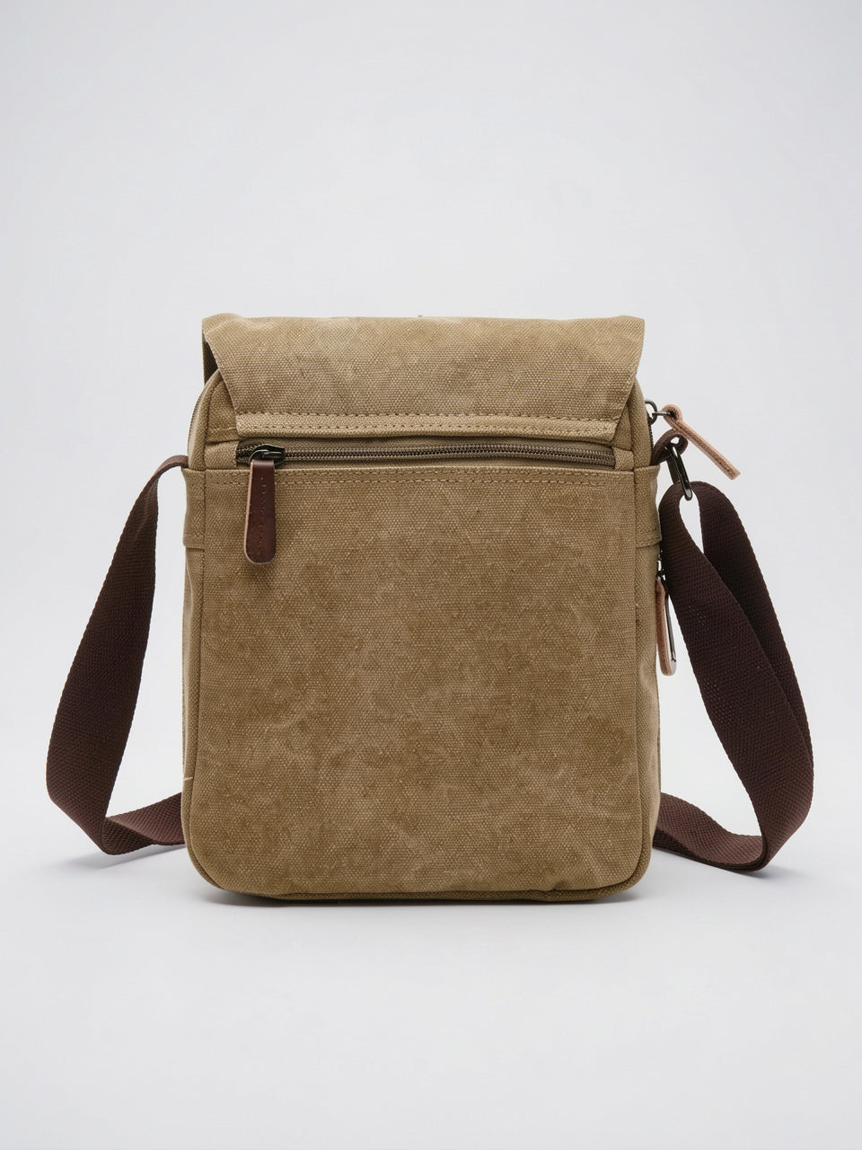 Sacoche Épaule Canvas Bandoulière Sangle Réglable Rabat Homme - 10