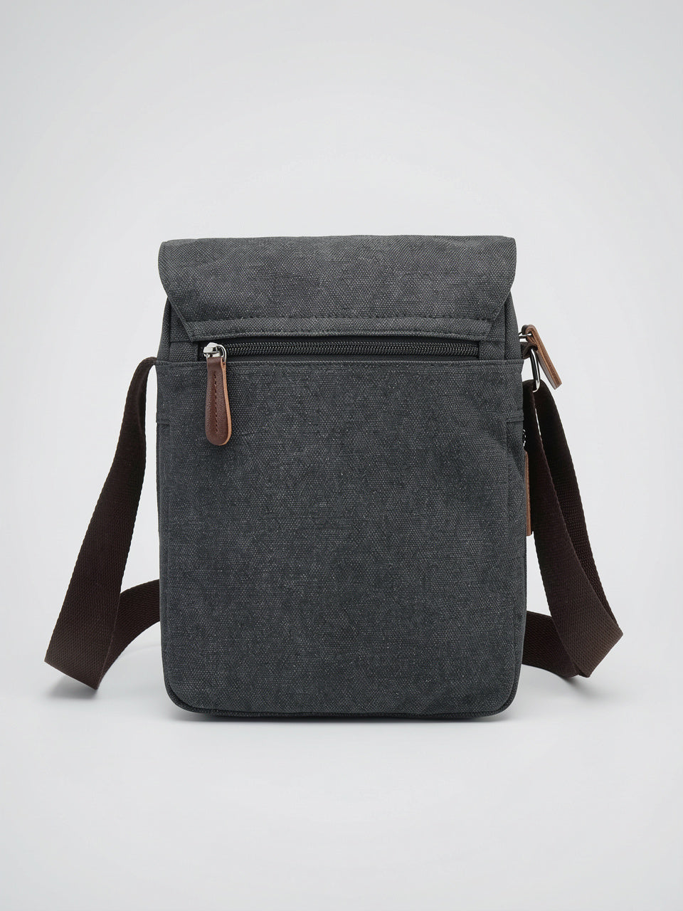 Sacoche Épaule Canvas Bandoulière Sangle Réglable Rabat Homme - 3