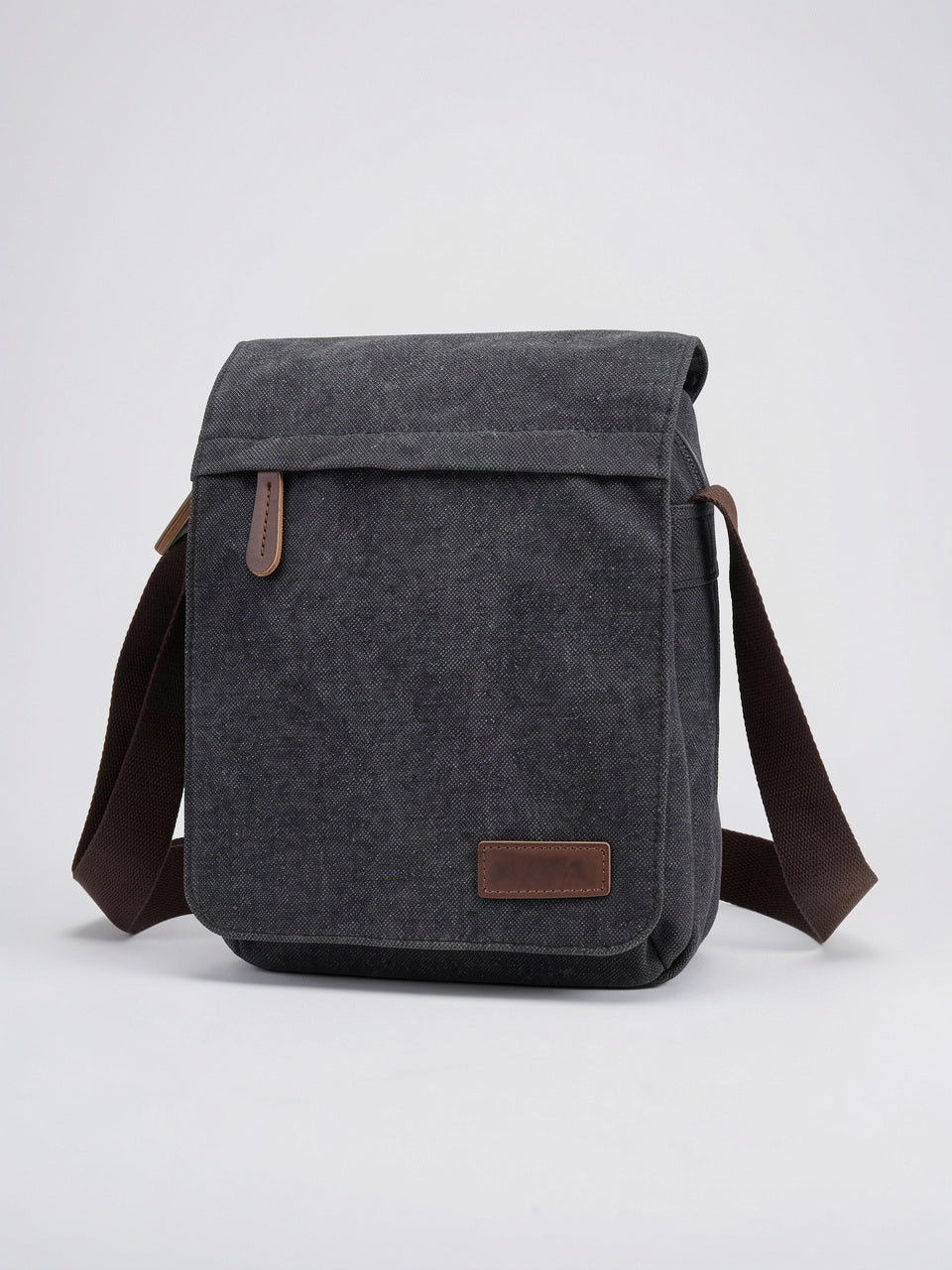 Sacoche Épaule Canvas Bandoulière Sangle Réglable Rabat Homme - 4