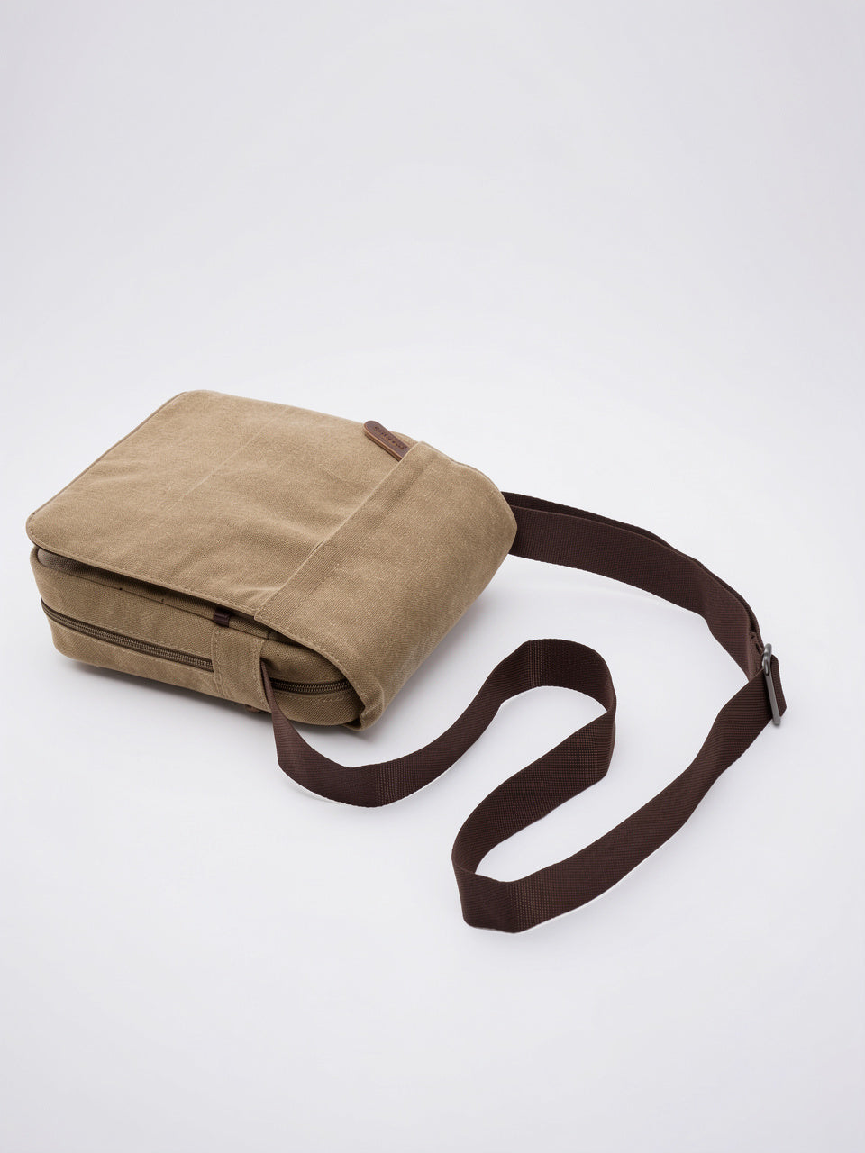 Sacoche Épaule Canvas Bandoulière Sangle Réglable Rabat Homme - 8