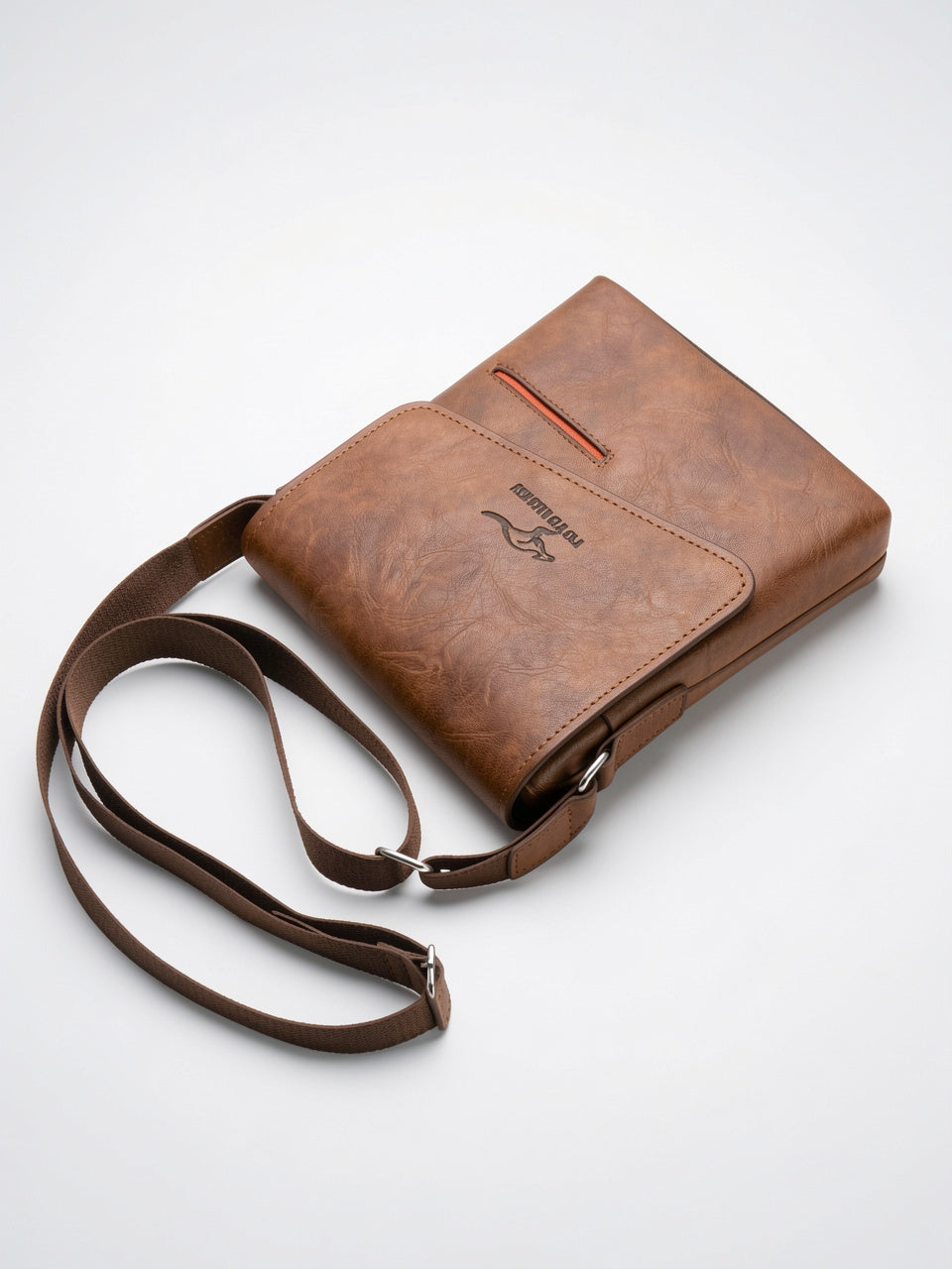 Sacoche Homme Bandoulière Cuir Poche Téléphone - 4