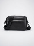 Sacoche Homme Rectangulaire Bandoulière Cuir Travail - Noir