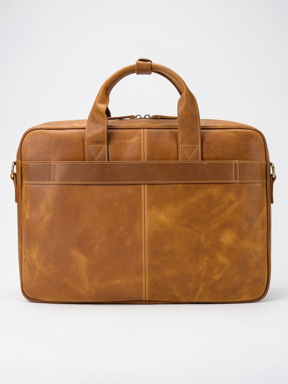 Sacoche Ordinateur Homme Cuir Fleur Pleine 17 Pouces - 8
