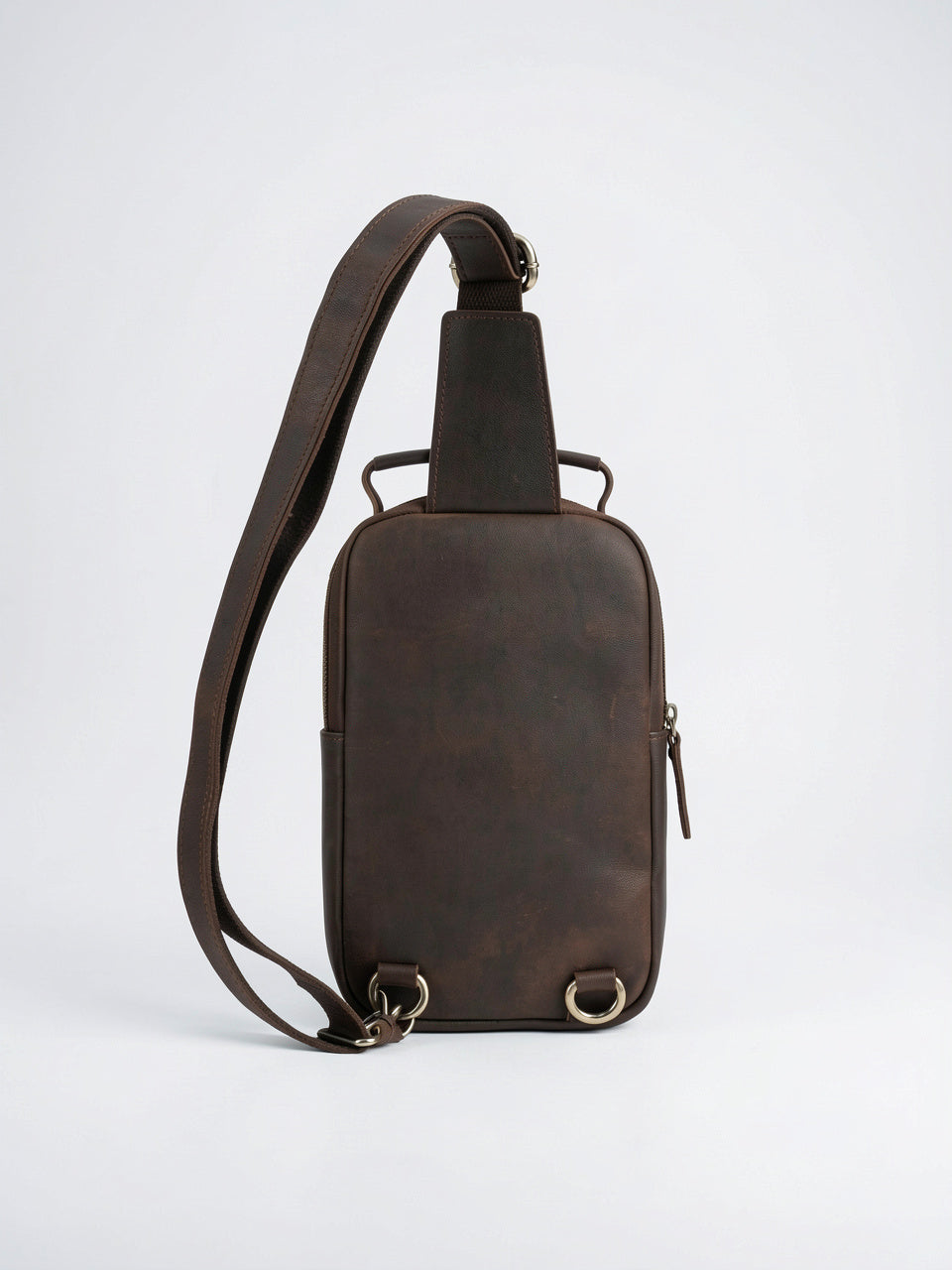 Sacoche Poitrine Bandoulière Homme Cuir Portée Zippée Compacte - 7