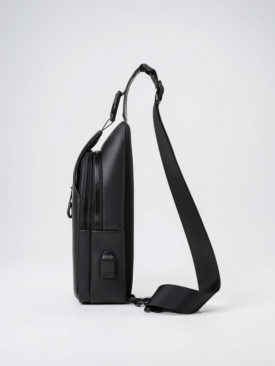 Sacoche Poitrine Luxe Homme Nylon Zippée Compacte - 7