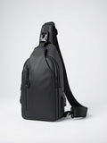 Sacoche Poitrine Luxe Homme Nylon Zippée Compacte - Noir