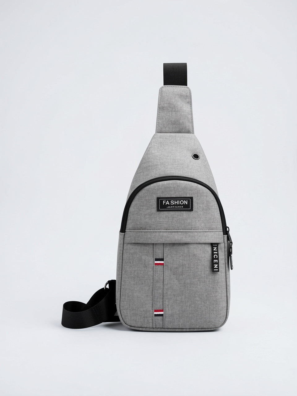 Sacoche Zippée Compacte Bandoulière Homme en Toile Légère - 6
